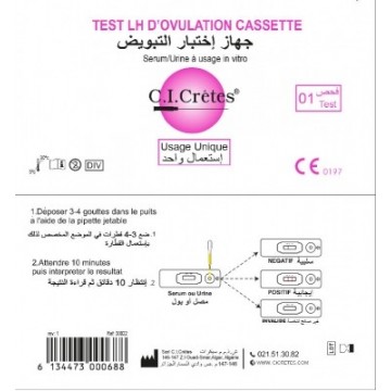 Test d'ovulation - Cassette...