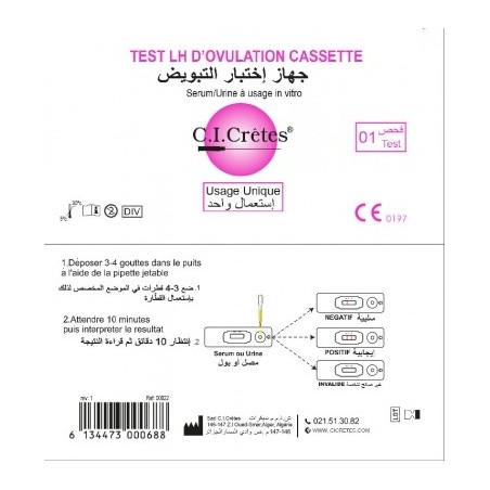 Test d'ovulation - Cassette de test urinaires pour ovulation